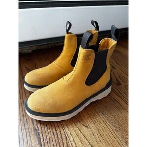 Sorel Womens Chelsea Boots Suede‎ Waterproof Mustard Yellow Mustard 8